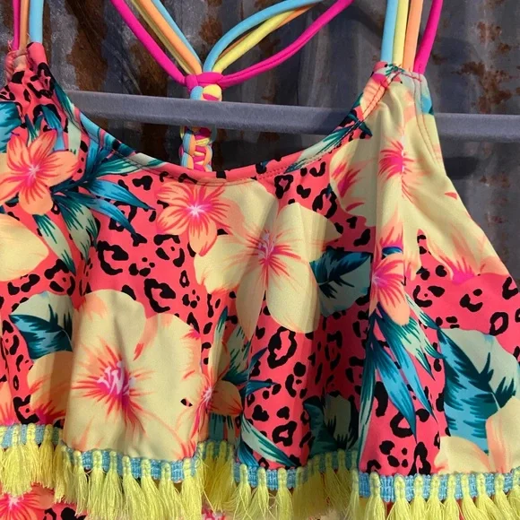 Breaking waves girls swimsuit sz 16